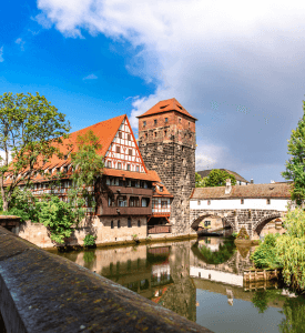 Nuremberg Nuremberg, Germany, known for its medieval old town and rich history, including landmarks like the Nuremberg Castle.