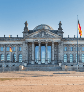 Reichstag The iconic Reichstag building in Berlin, Germany, with its historic dome offering stunning city views.