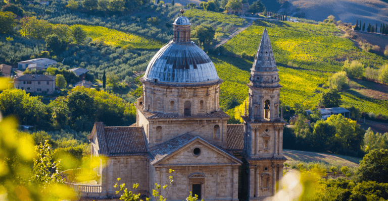 Scenic view of Italy's iconic landmarks, including the Colosseum and Leaning Tower of Pisa